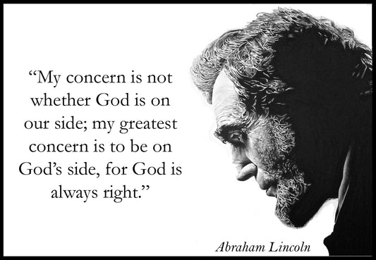 Abraham Lincoln-God's side