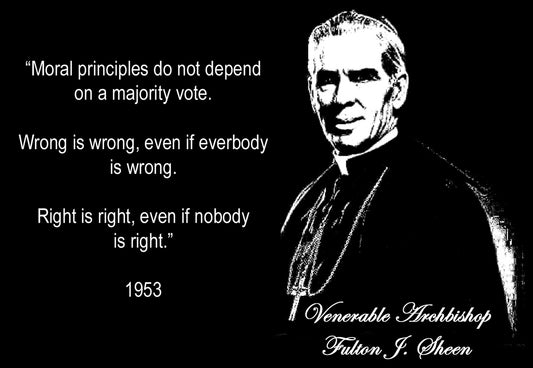 Archbishop Sheen-Morals