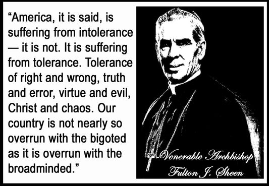 Archbishop Sheen-Tolerance